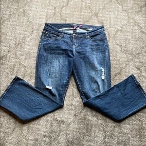 Torrid bootcut distressed jeans